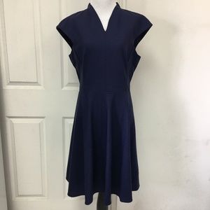 New MM Lafleur Blue Dress Fit and Flare Size 10